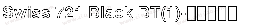 Swiss 721 Black BT(1)字体转换